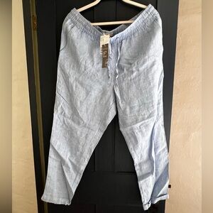 H&M Linen Drawstring Pants